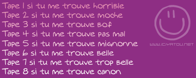 A toi de juger